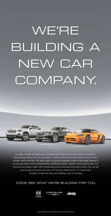 Anúncio da Chrysler
