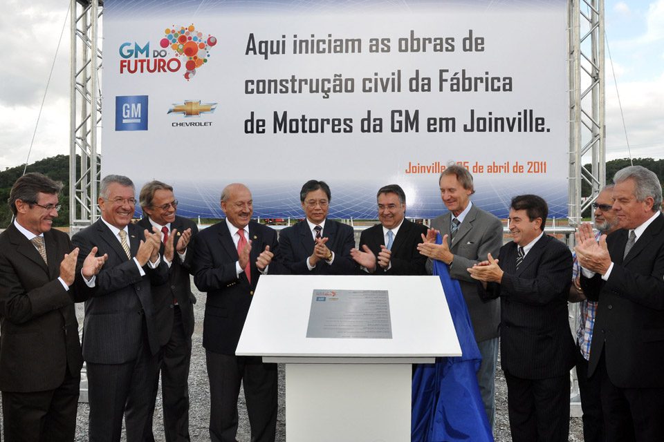GM: planta de Joinville começa a ser erguida