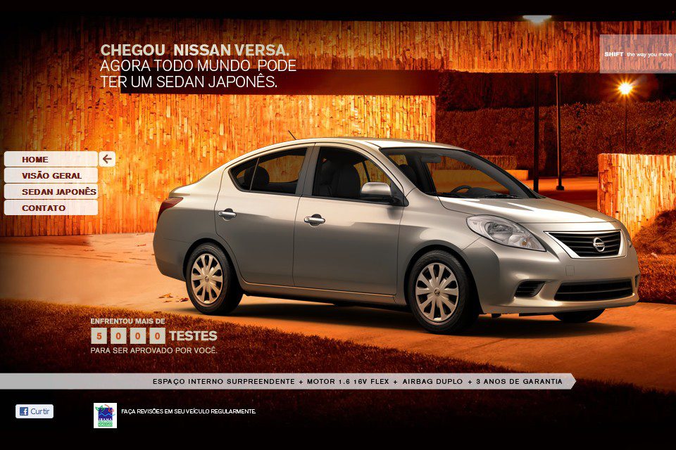 Nissan já divulga sedã Versa em seu site