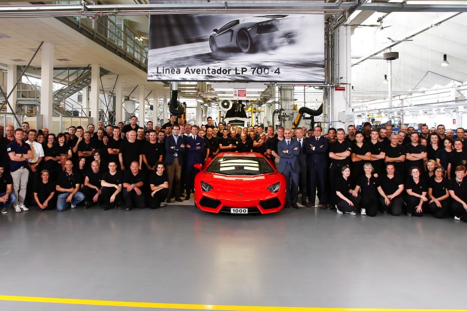 Aventador tem milésima unidade produzida pela Lamborghini