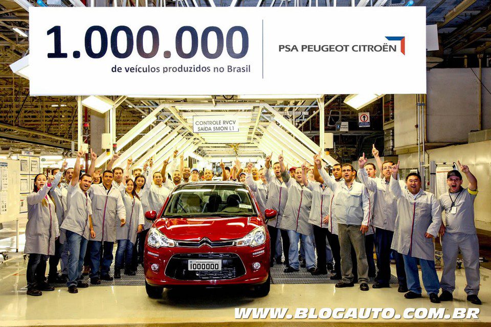 PSA chega a 1 milhão de unidades produzidas no Brasil