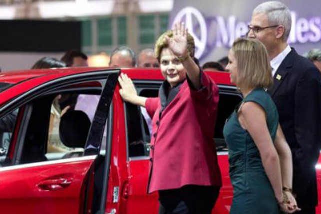 Presidente Dilma no Salão do Automóvel 2012