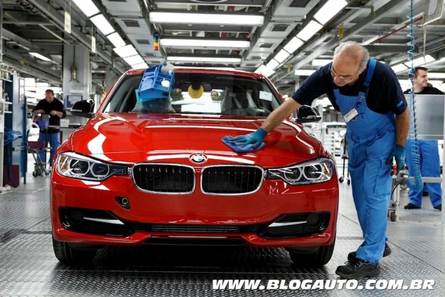 BMW Série 3 na linha de produção