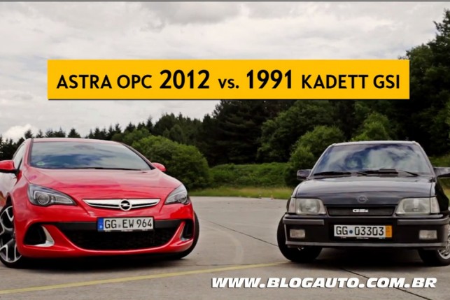 Astra OPC 2012 vs. Chevrolet Kadett GSi 1991