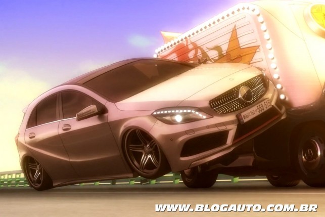 Mercedes-Benz Classe A em comercial de anime