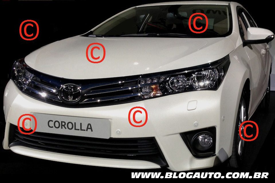 Novo Toyota Corolla 2014 vaza sem disfarces na internet. E que belo sedã