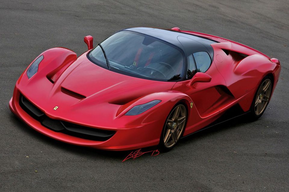 Veja como poderá ficar a sucessora da Ferrari Enzo