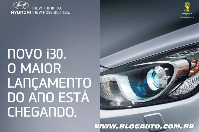 Anúncio do novo Hyundai i30: "maior lançamento do ano", na visão da CAOA