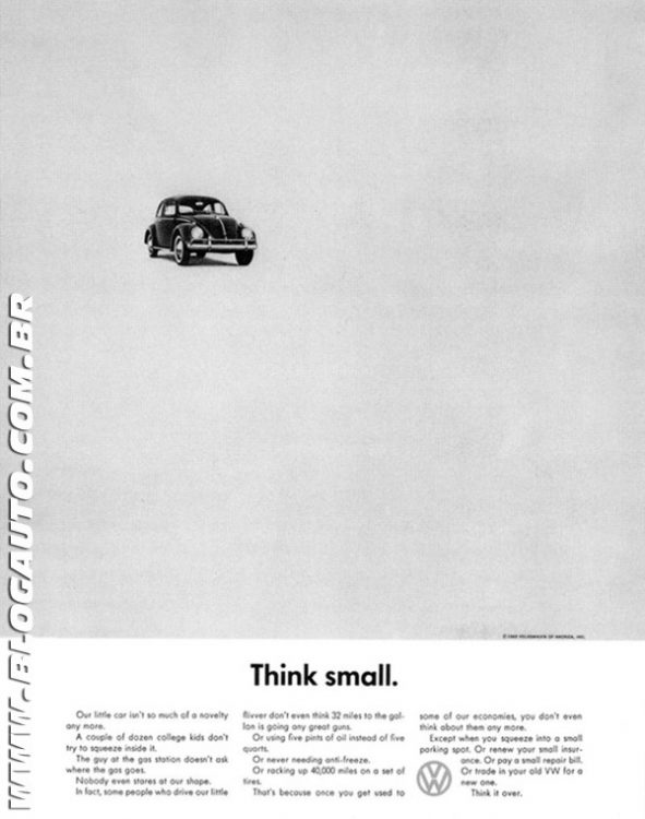 Anúncio Volkswagen 1959