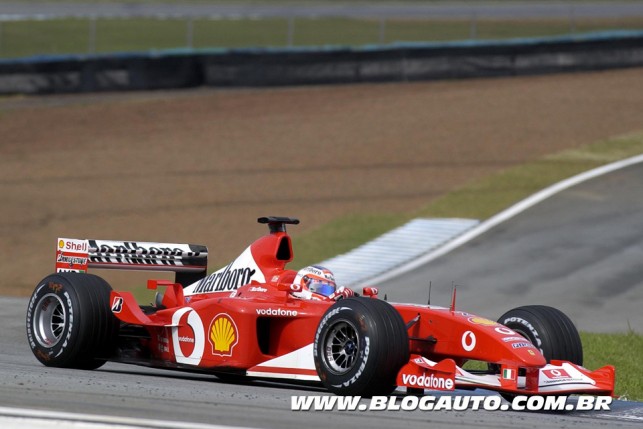 F2003 de Barrichello que estará no Ferrari Racing Days