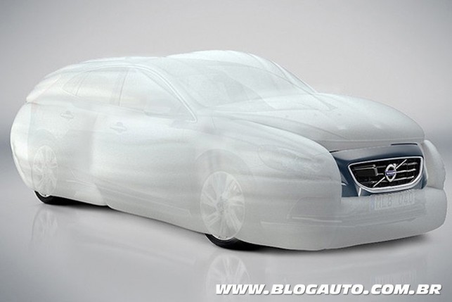 Especialista em segurança, a  Volvo "criou" o airbag para carroceria para o dia da mentira