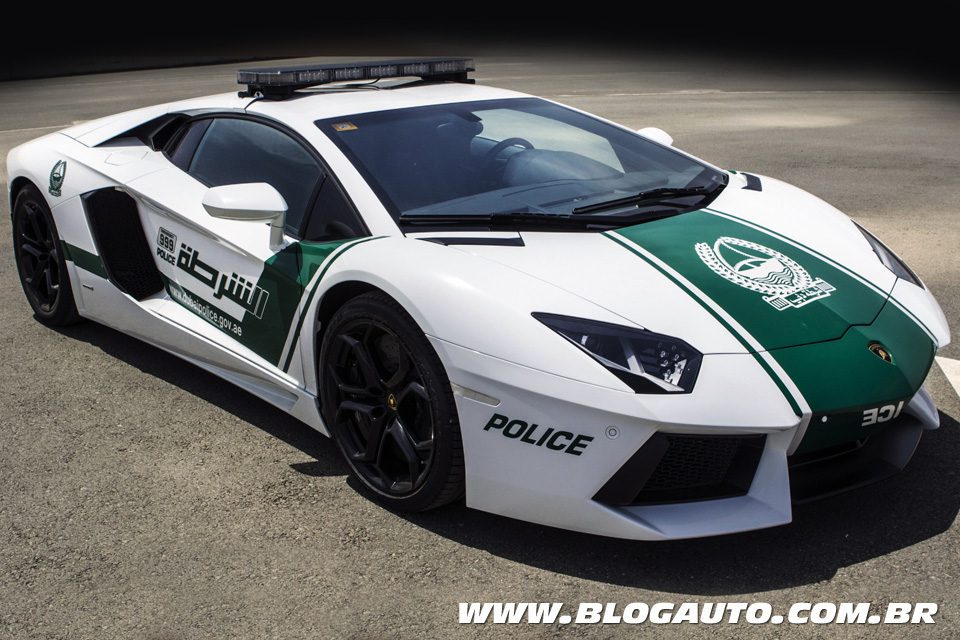 Polícia de Dubai usa Lamborghini Aventador para perseguir ladrões
