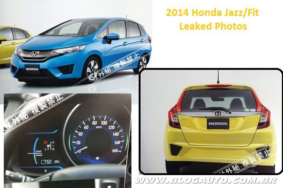 Honda Fit 2014 vaza na internet