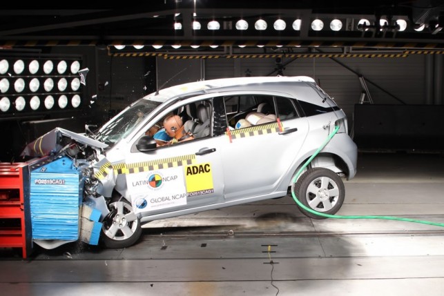 Chevrolet Agile crash test Latin NCAP