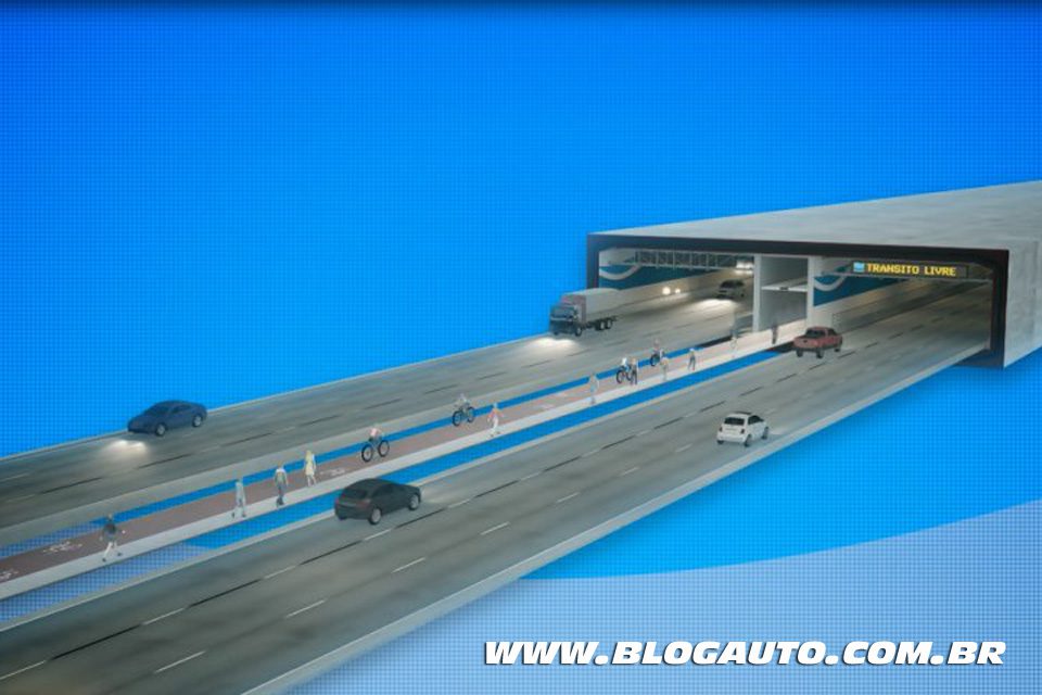 Túnel Santos Guarujá vai ligar cidades em apenas dois minutos