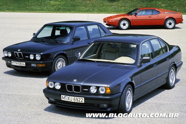 BMW M5 30 Anos - BMW M5 E28 BMW M5 E34 e BMW M1