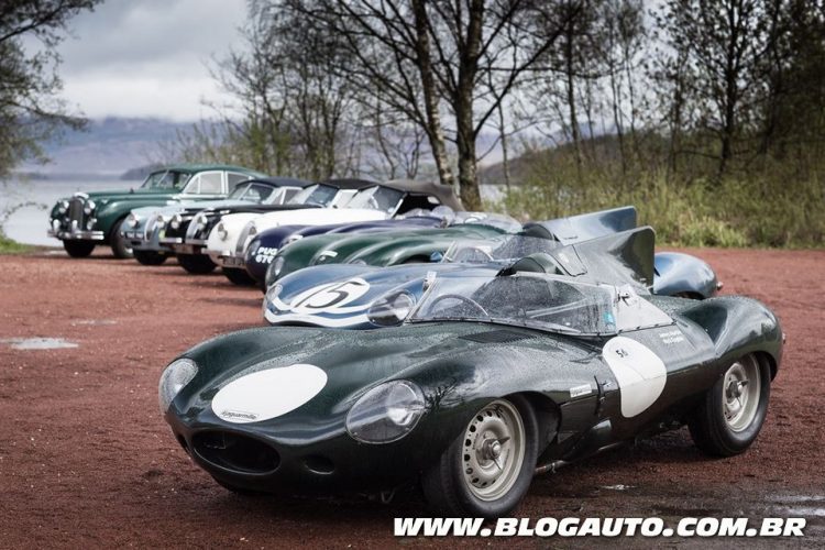 Modelos históricos da Jaguar no Mille Miglia 
