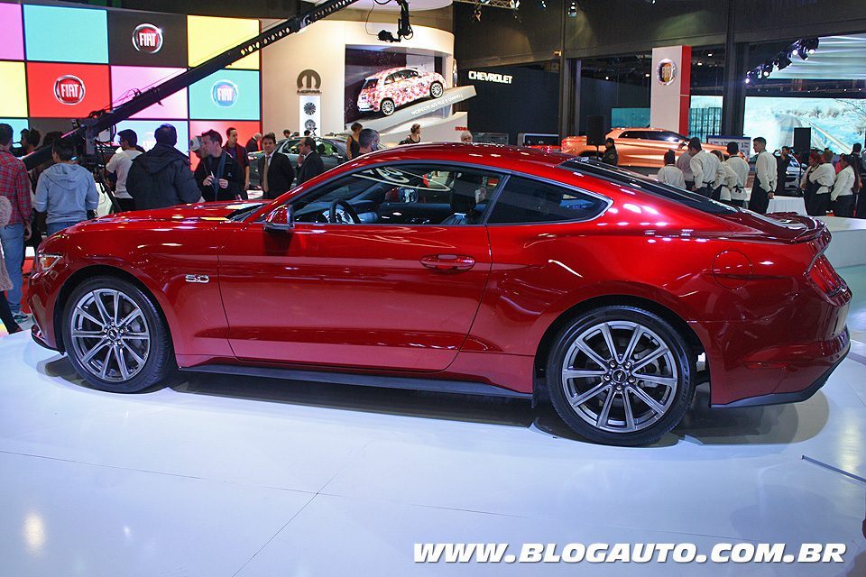 O novo Mustang, cujas vendas na Argentina começarão em 2016