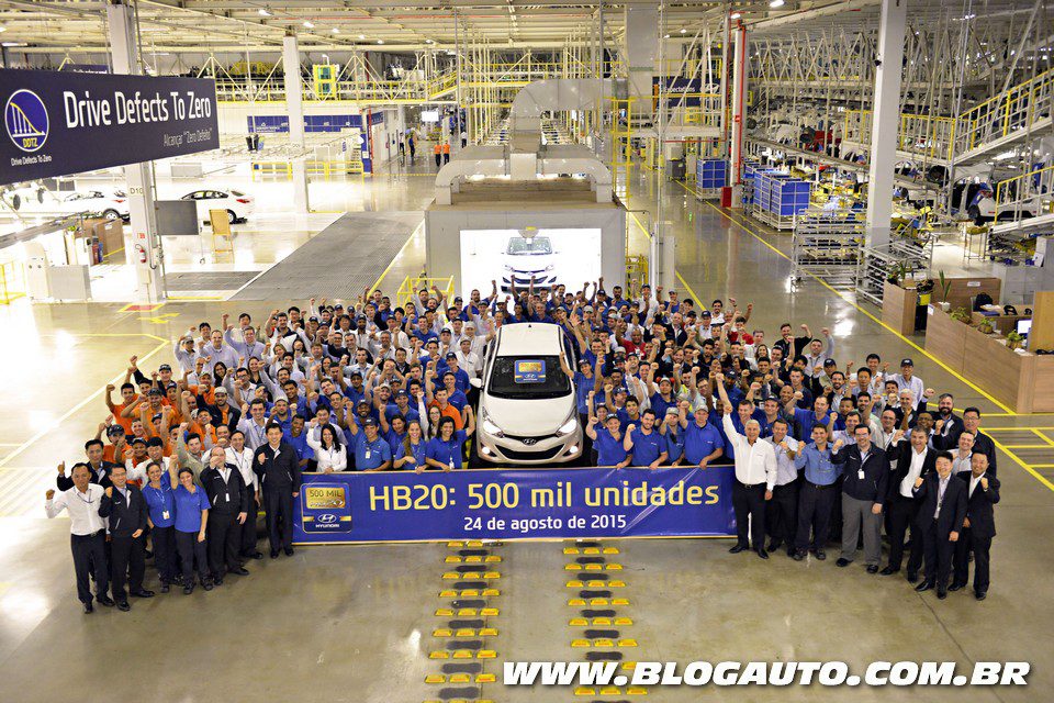 Hyundai HB20 comemora 500 mil unidades