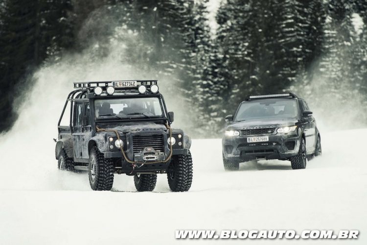 Range Rover Sport SVR e Land Rover Defender