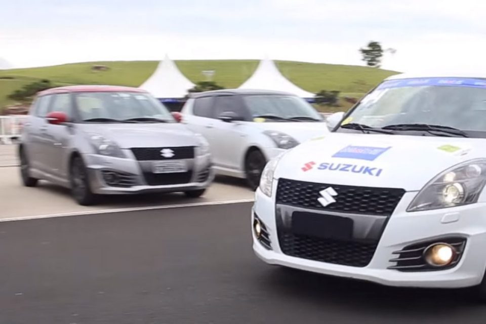 A Suzuki apoia a presença dos donos do Swift Sport nos Track Day