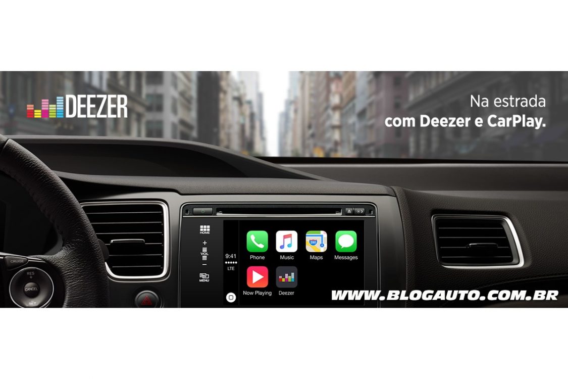 Apple CarPlay passa a oferecer integração com o Deezer