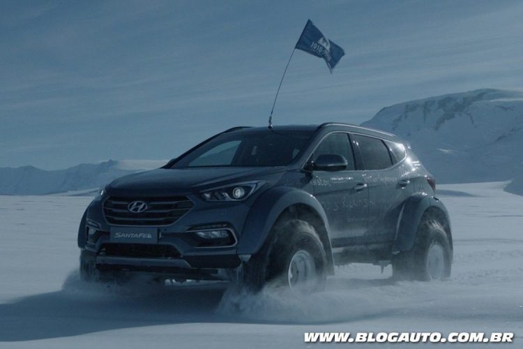 SUV da Hyundai em jornada na Antártida