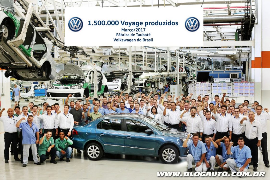 Volkswagen Voyage atinge 1,5 mi de unidades no Brasil