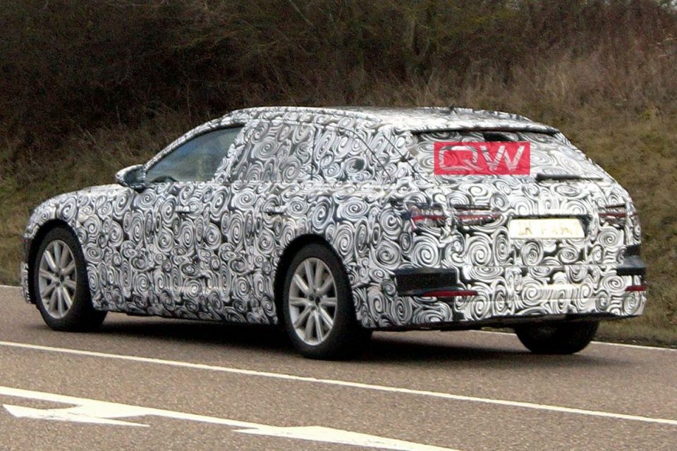 Flagra do novo Audi A6 Avant 2019