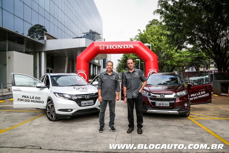 Amyr Klink e Joel Leite iniciam viagem Honda - Pra Lá do Fim do Mundo