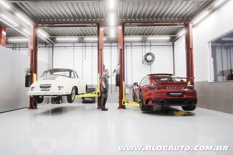 Porsche inaugura oficina inédita no mundo com reparos de materiais leves e baterias de alta tensão
